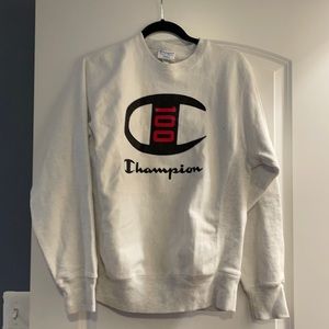 Champion Small Reversible Logo Fleece/ Cotton Sweatshirt